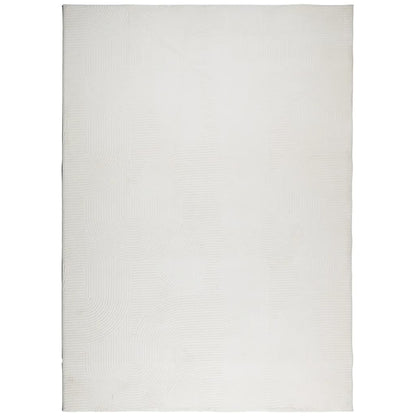 Vloerkleed IZA laagpolig Scandinavisch 200x280 cm crèmekleurig - AllerleiShop