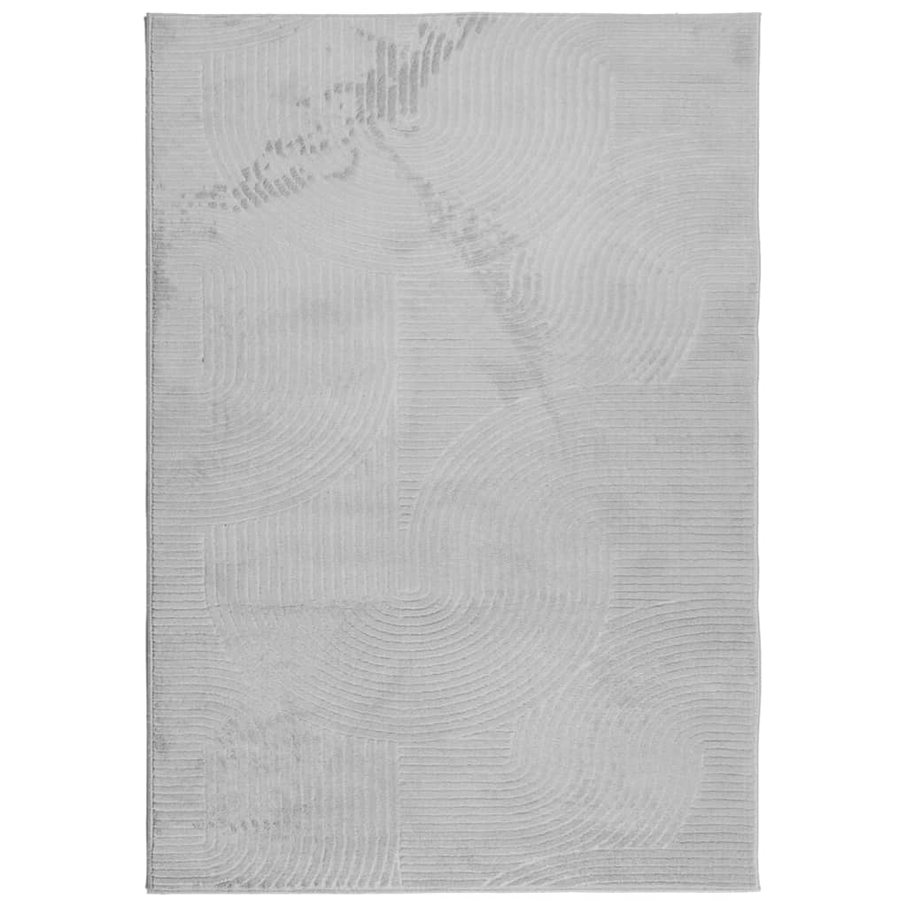 Vloerkleed IZA laagpolig Scandinavisch 120x170 cm grijs - AllerleiShop