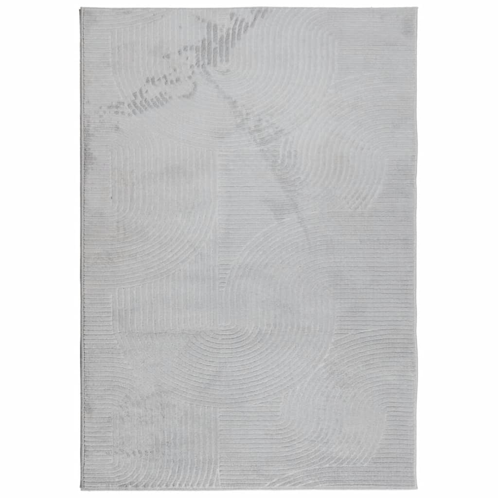 Vloerkleed IZA laagpolig Scandinavisch 140x200 cm grijs - AllerleiShop