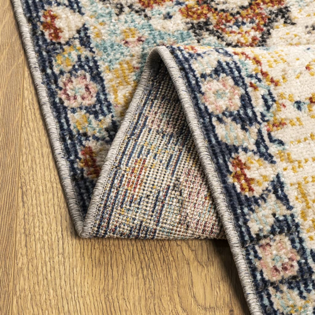 Vloerkleed ARBIZU binnen en buiten vintage stijl 80x250 cm - AllerleiShop