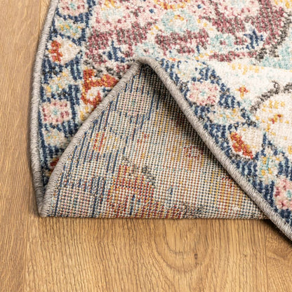 Vloerkleed ARBIZU binnen en buiten vintage stijl Ø 120 cm - AllerleiShop