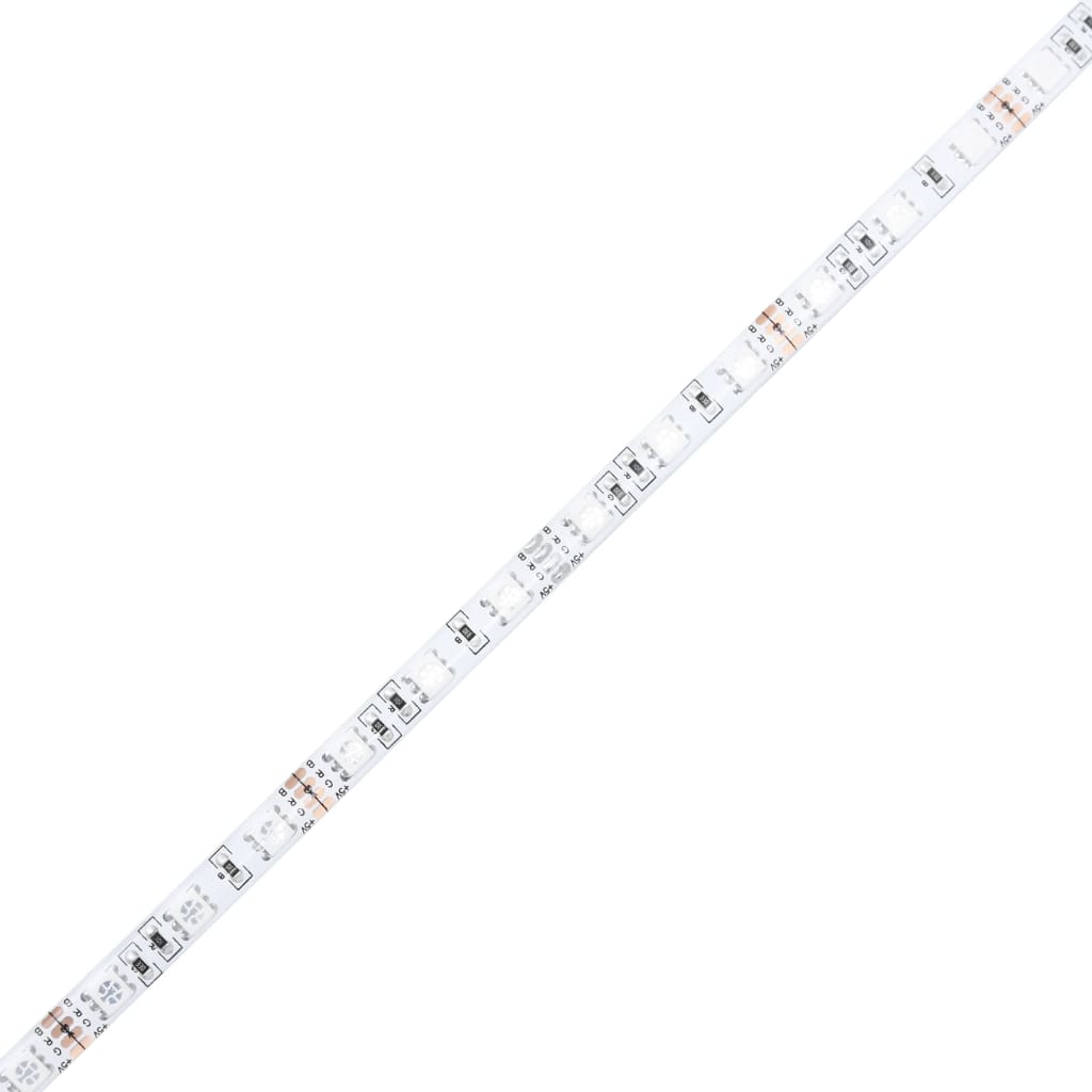 Bedframe met hoofdbord en LED grijs sonoma eikenkleur 90x200 cm