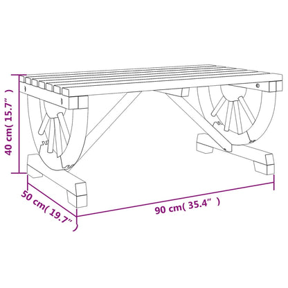 Tuintafel 90x50x40 cm massief vurenhout - AllerleiShop