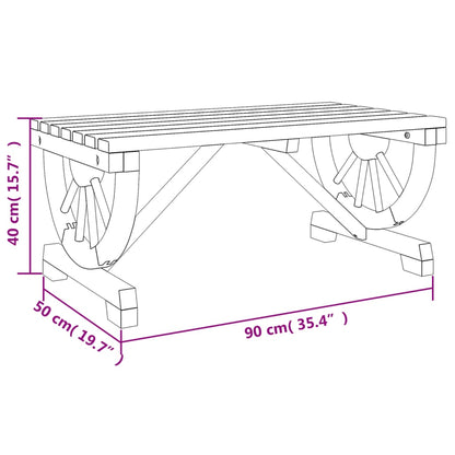 Tuintafel 90x50x40 cm massief vurenhout - AllerleiShop