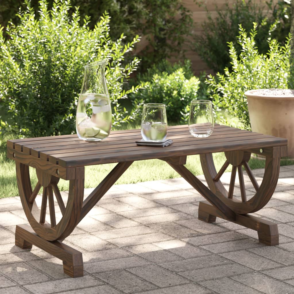 Tuintafel 90x50x40 cm massief vurenhout - AllerleiShop