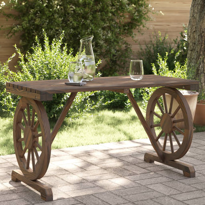 Tuintafel 115x55x65 cm massief vurenhout - AllerleiShop