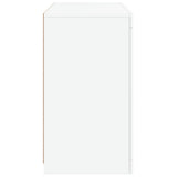 Dressoir met LED-verlichting 60,5x37x67 cm wit