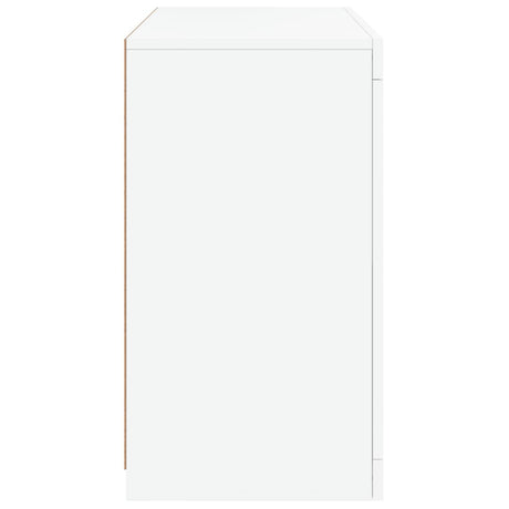 Dressoir met LED-verlichting 60,5x37x67 cm wit