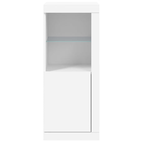 Dressoir met LED-verlichting 41x37x100 cm wit