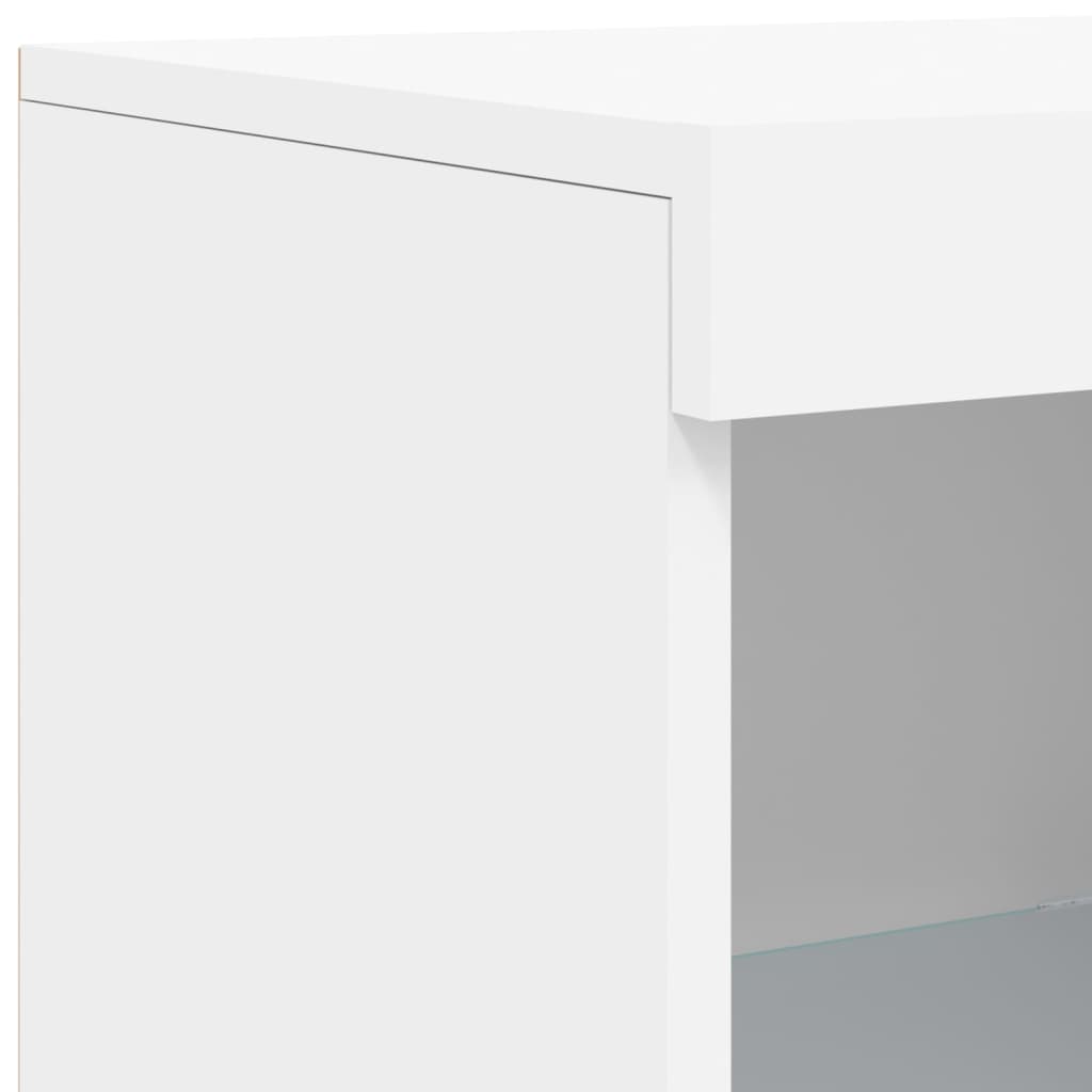 Dressoir met LED-verlichting 41x37x100 cm wit