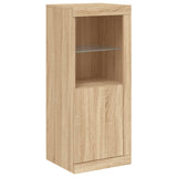 Dressoir met LED-verlichting 41x37x100 cm sonoma eikenkleurig - AllerleiShop