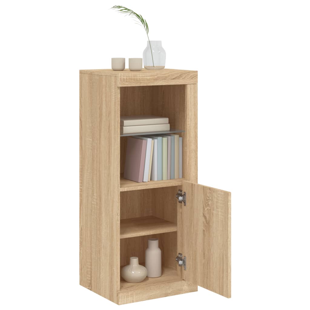 Dressoir met LED-verlichting 41x37x100 cm sonoma eikenkleurig - AllerleiShop