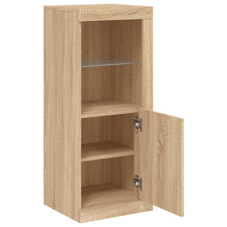 Dressoir met LED-verlichting 41x37x100 cm sonoma eikenkleurig - AllerleiShop