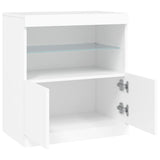 Dressoir met LED-verlichting 60x37x67 cm wit