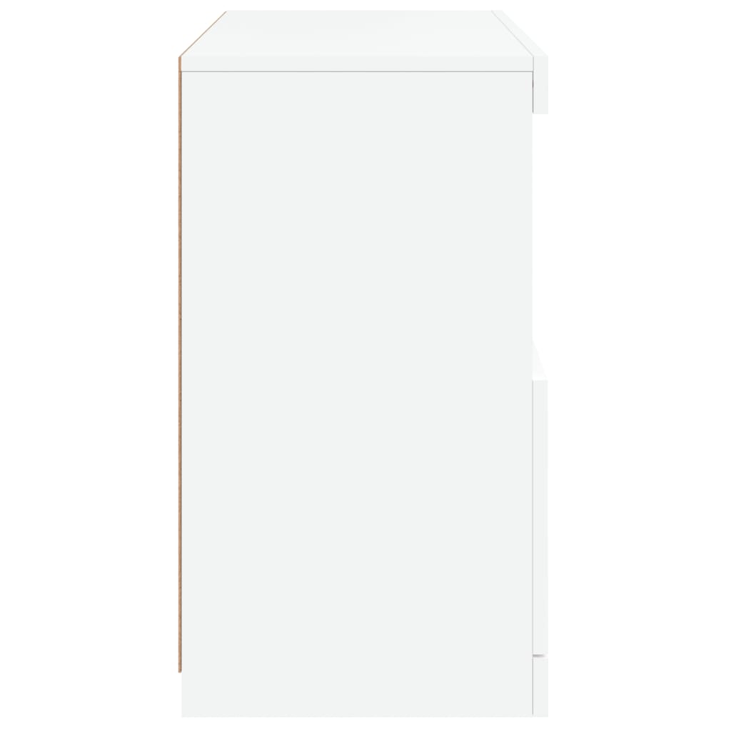 Dressoir met LED-verlichting 60x37x67 cm wit