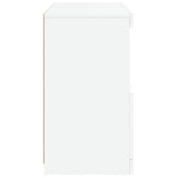 Dressoir met LED-verlichting 60x37x67 cm wit