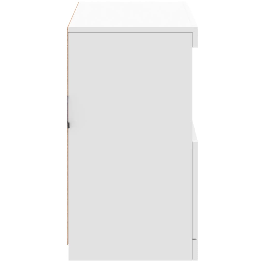 Dressoir met LED-verlichting 81x37x67 cm wit