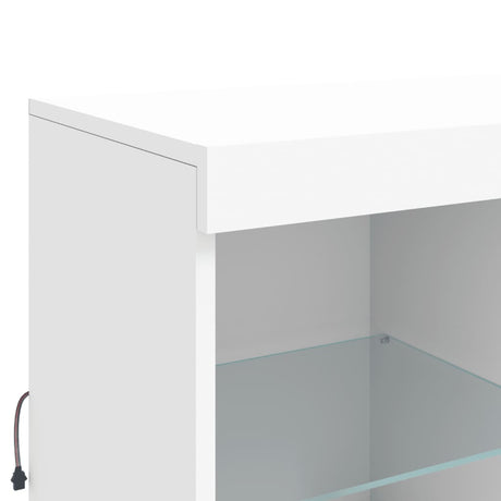 Dressoir met LED-verlichting 81x37x100 cm wit