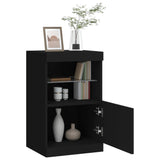 Dressoir met LED-verlichting 41x37x67 cm zwart