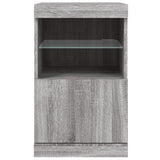 Dressoir met LED-verlichting 41x37x67 cm grijs sonoma eiken