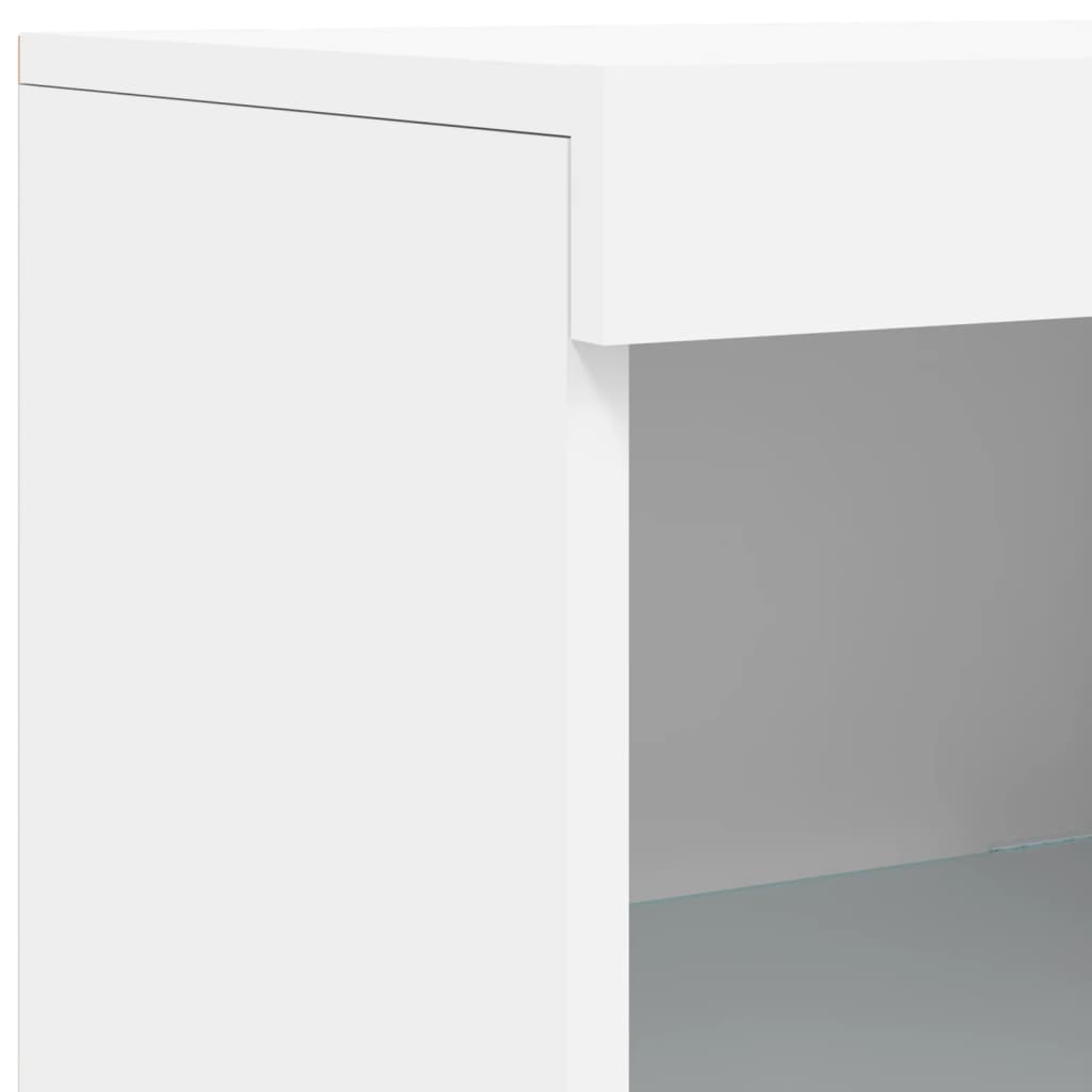 Dressoir met LED-verlichting 41x37x100 cm wit