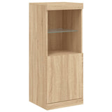 Dressoir met LED-verlichting 41x37x100 cm sonoma eikenkleurig