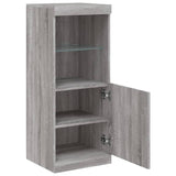 Dressoir met LED-verlichting 41x37x100 cm grijs sonoma eiken