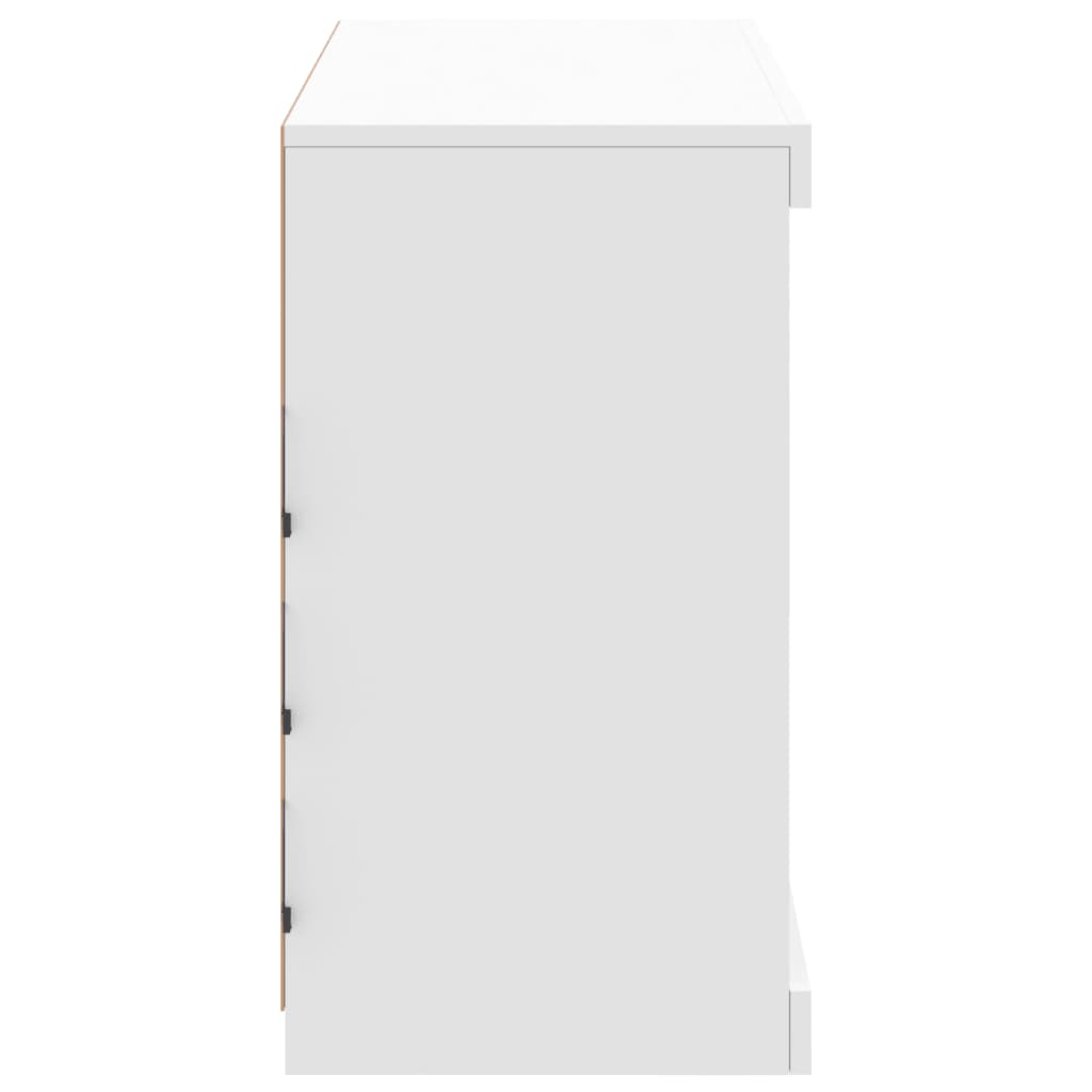 Dressoir met LED-verlichting 81x37x67 cm wit