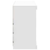 Dressoir met LED-verlichting 81x37x67 cm wit