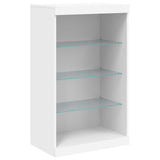 Dressoir met LED-verlichting 60,5x37x100 cm wit