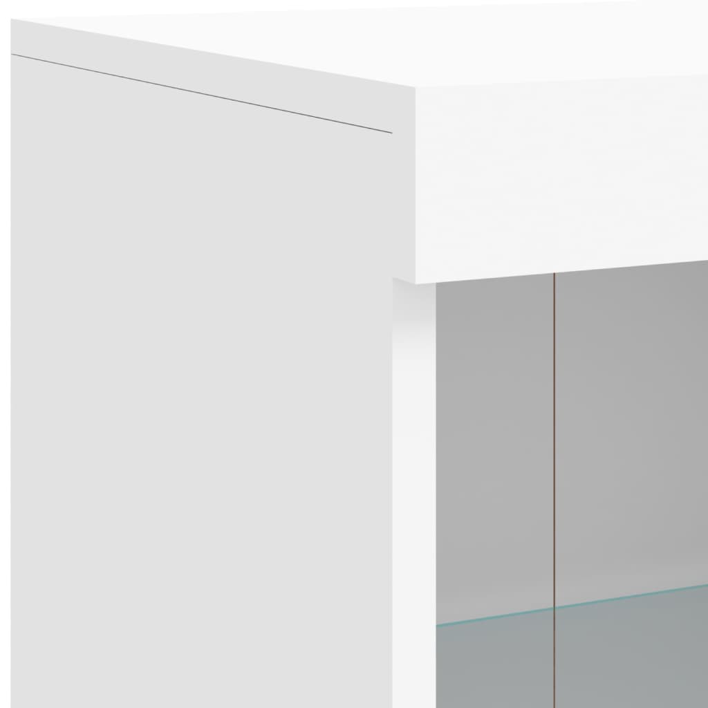 Dressoir met LED-verlichting 81x37x100 cm wit