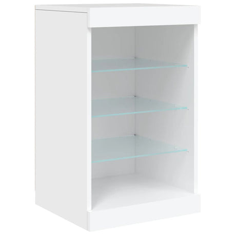 Dressoir met LED-verlichting 41x37x67 cm wit