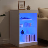 Dressoir met LED-verlichting 41x37x67 cm wit