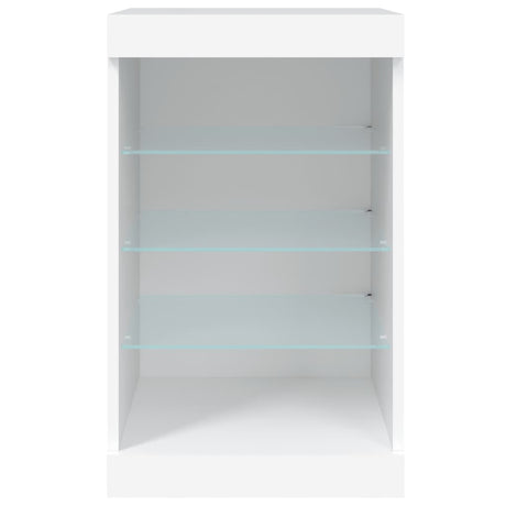 Dressoir met LED-verlichting 41x37x67 cm wit