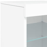 Dressoir met LED-verlichting 41x37x67 cm wit