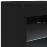 Dressoir met LED-verlichting 41x37x67 cm zwart