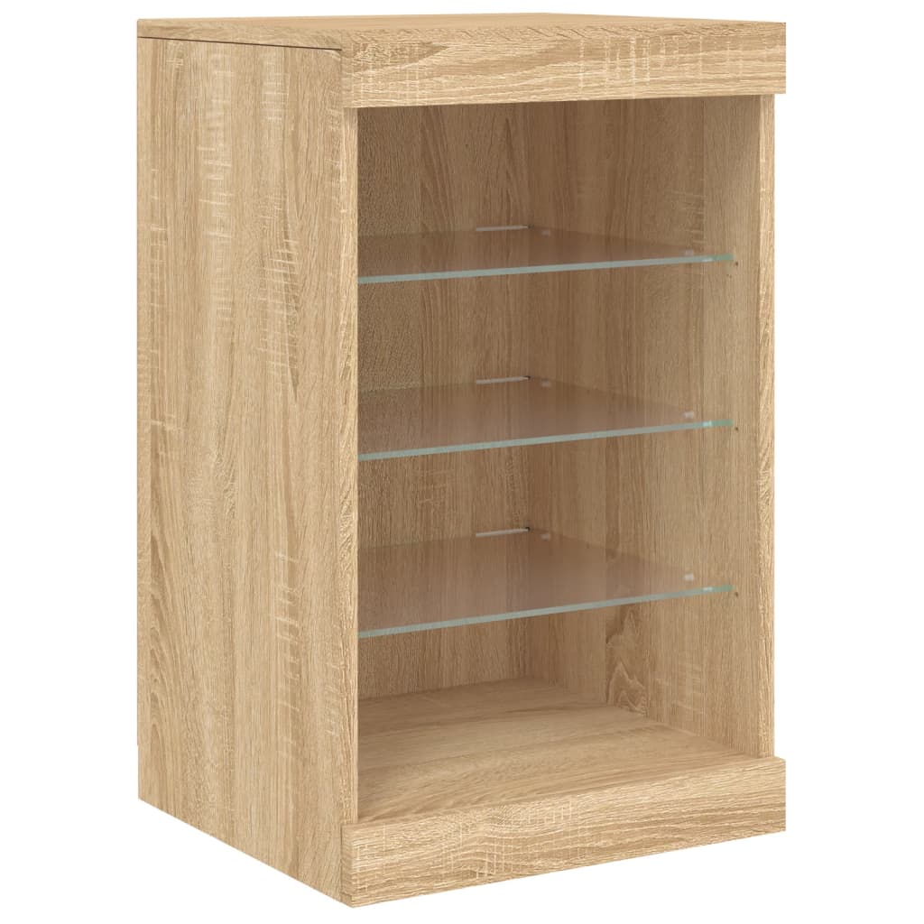 Dressoir met LED-verlichting 41x37x67 cm sonoma eikenkleurig