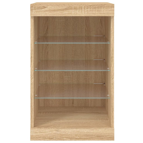 Dressoir met LED-verlichting 41x37x67 cm sonoma eikenkleurig