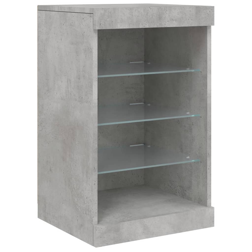 Dressoir met LED-verlichting 41x37x67 cm betongrijs