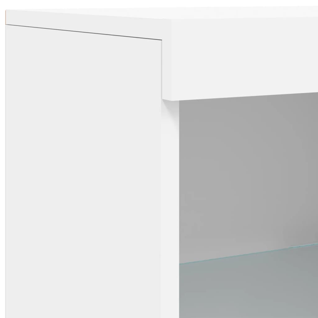 Dressoir met LED-verlichting 41x37x100 cm wit