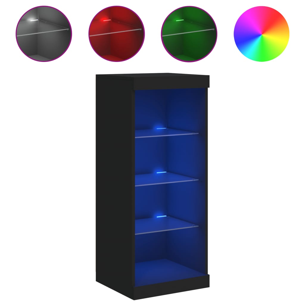 Dressoir met LED-verlichting 41x37x100 cm zwart - AllerleiShop