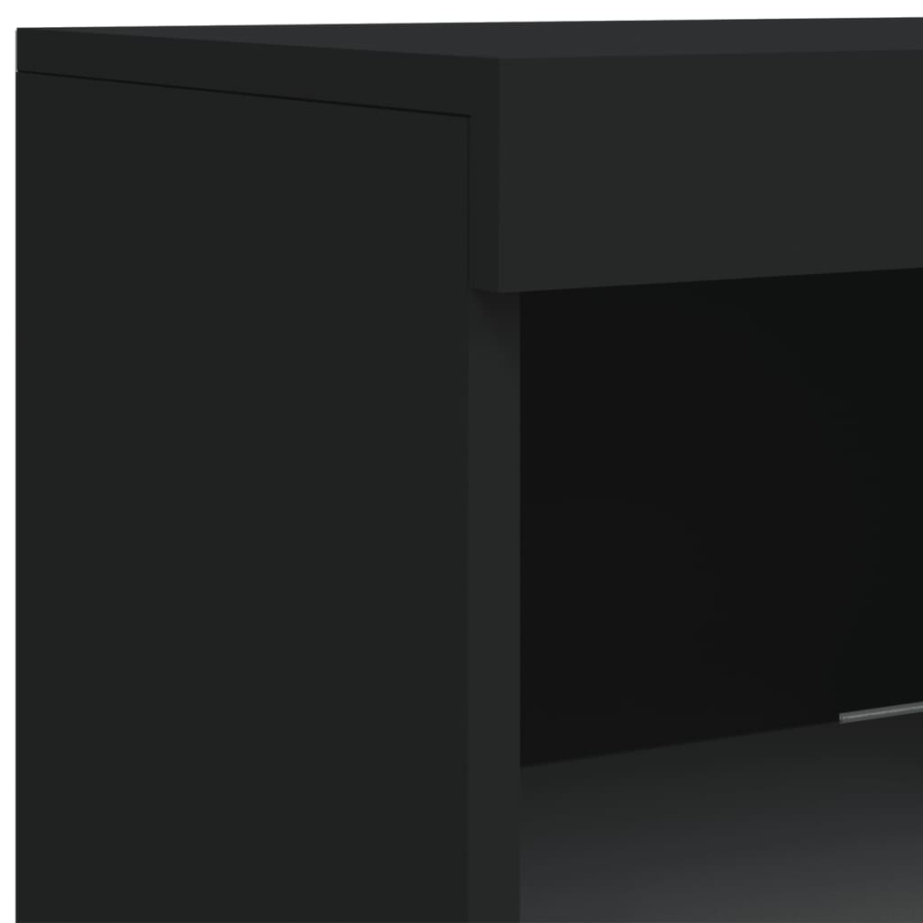 Dressoir met LED-verlichting 41x37x100 cm zwart - AllerleiShop