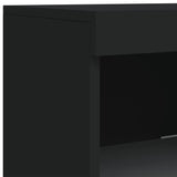 Dressoir met LED-verlichting 41x37x100 cm zwart - AllerleiShop