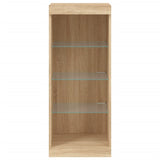 Dressoir met LED-verlichting 41x37x100 cm sonoma eikenkleurig