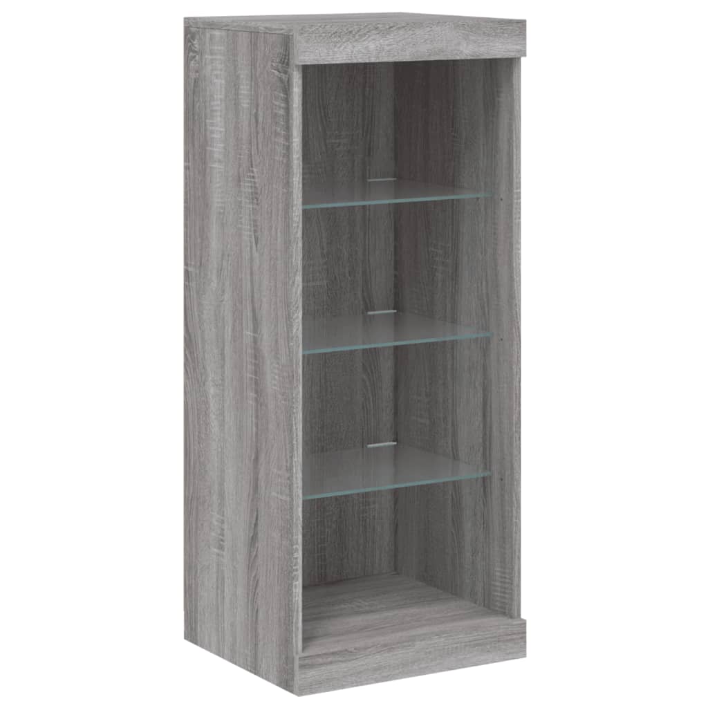 Dressoir met LED-verlichting 41x37x100 cm grijs sonoma eiken - AllerleiShop