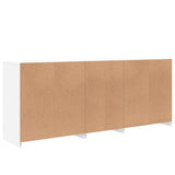 Dressoir met LED-verlichting 162x37x67 cm wit - AllerleiShop