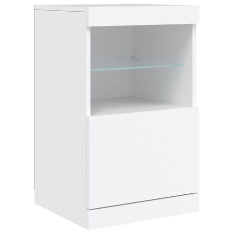 Dressoir met LED-verlichting 162x37x67 cm wit - AllerleiShop