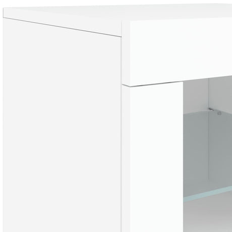 Dressoir met LED-verlichting 181,5x37x67 cm wit - AllerleiShop