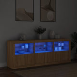 Dressoir met LED-verlichting 181,5x37x67 cm sonoma eikenkleurig - AllerleiShop