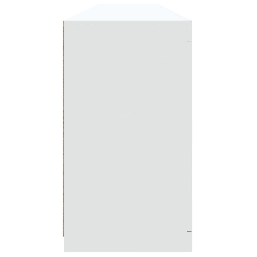 Dressoir met LED-verlichting 202x37x67 cm wit - AllerleiShop